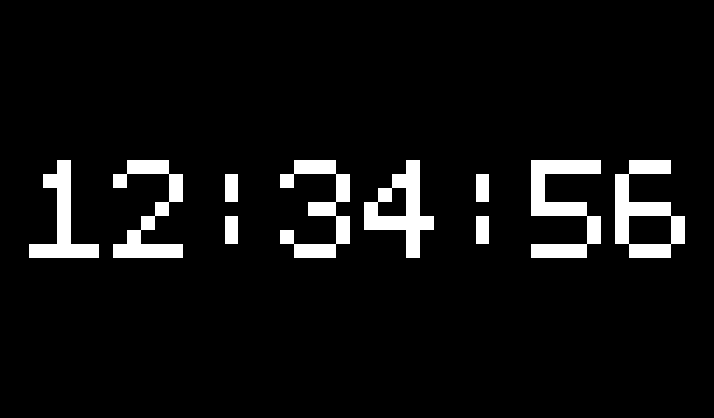 Pico Clock display preview